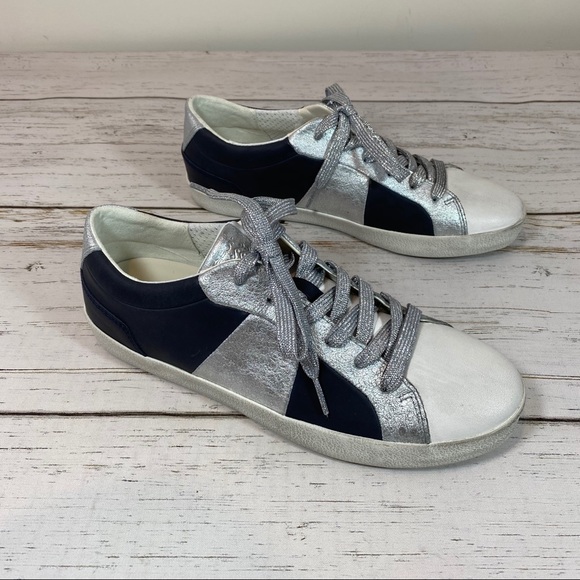 Geox Worley Gray & Silver lace up sneakers - Picture 5 of 10